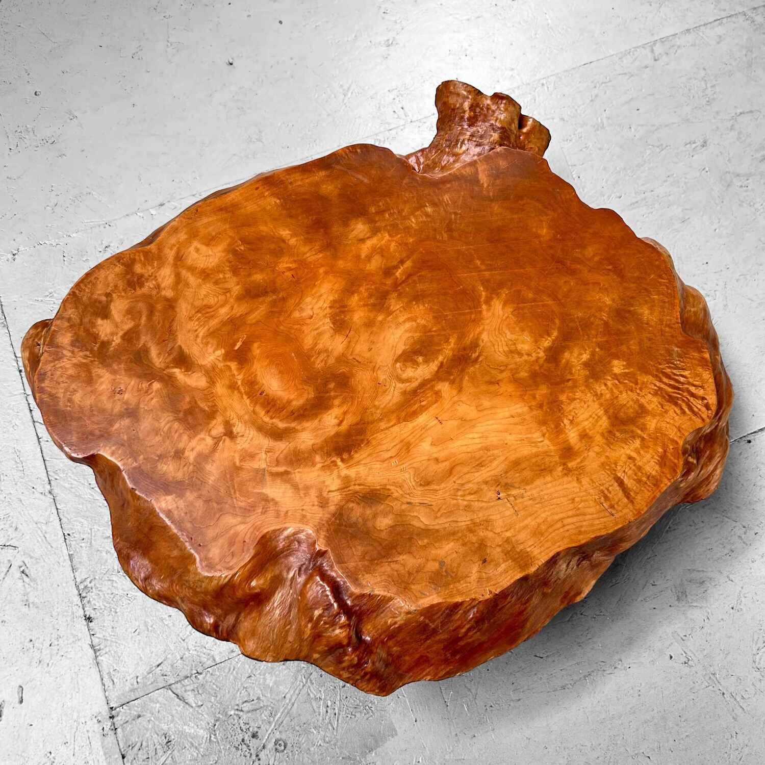 Yakusugi (屋久杉​) Burl Wood Plant Stand, Japan, jaren '50.