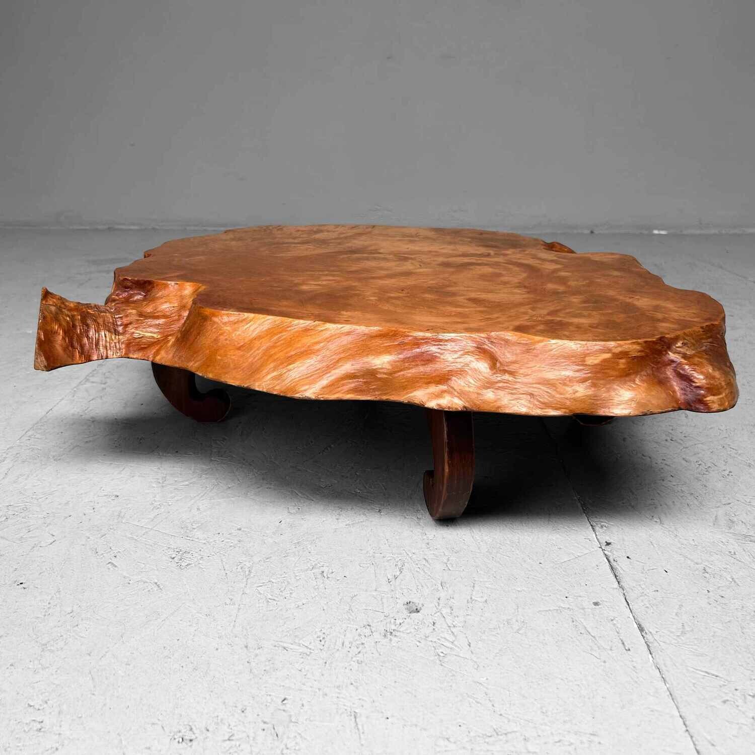 Yakusugi (屋久杉​) Burl Wood Plant Stand, Japan, jaren '50.