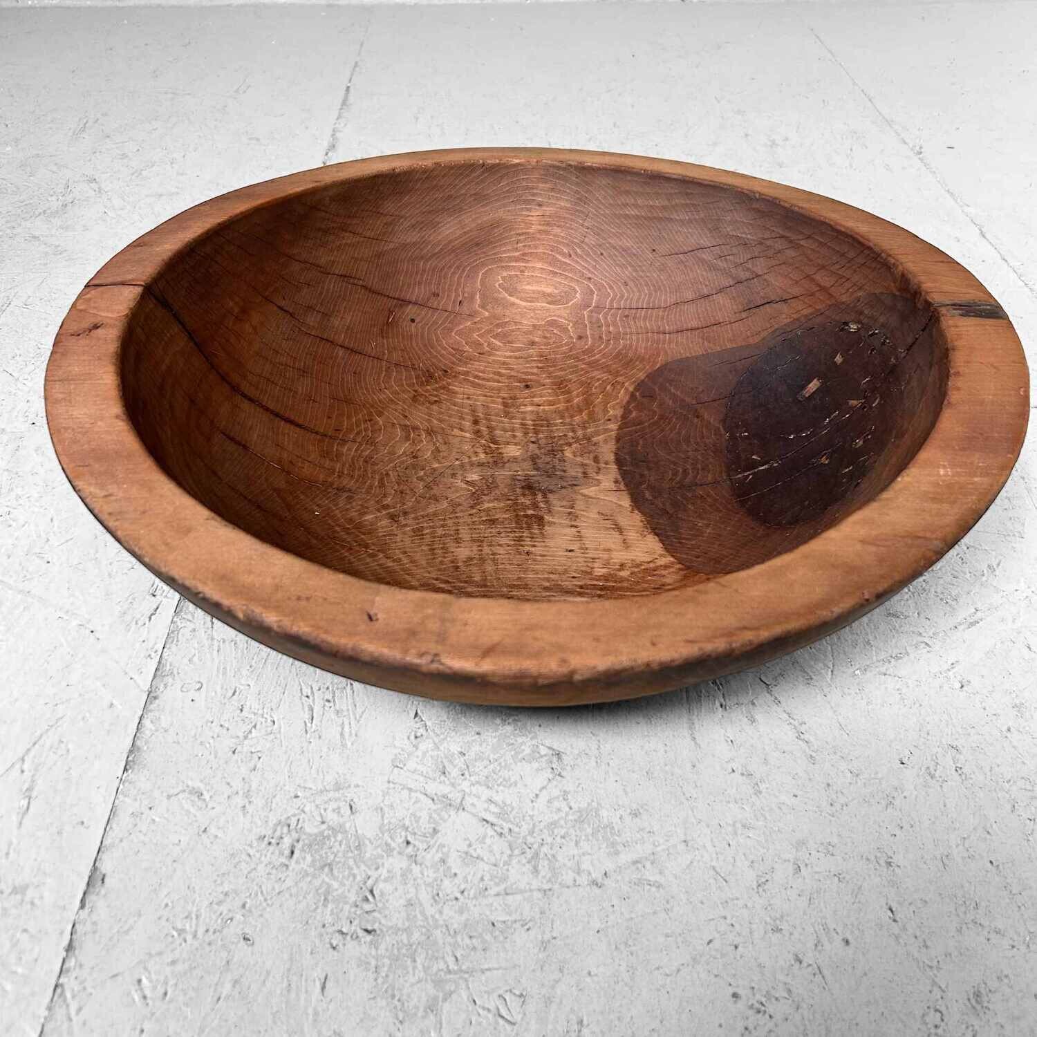 Wooden Dough Bowl, Japan, Meiji Period (1868-1912).