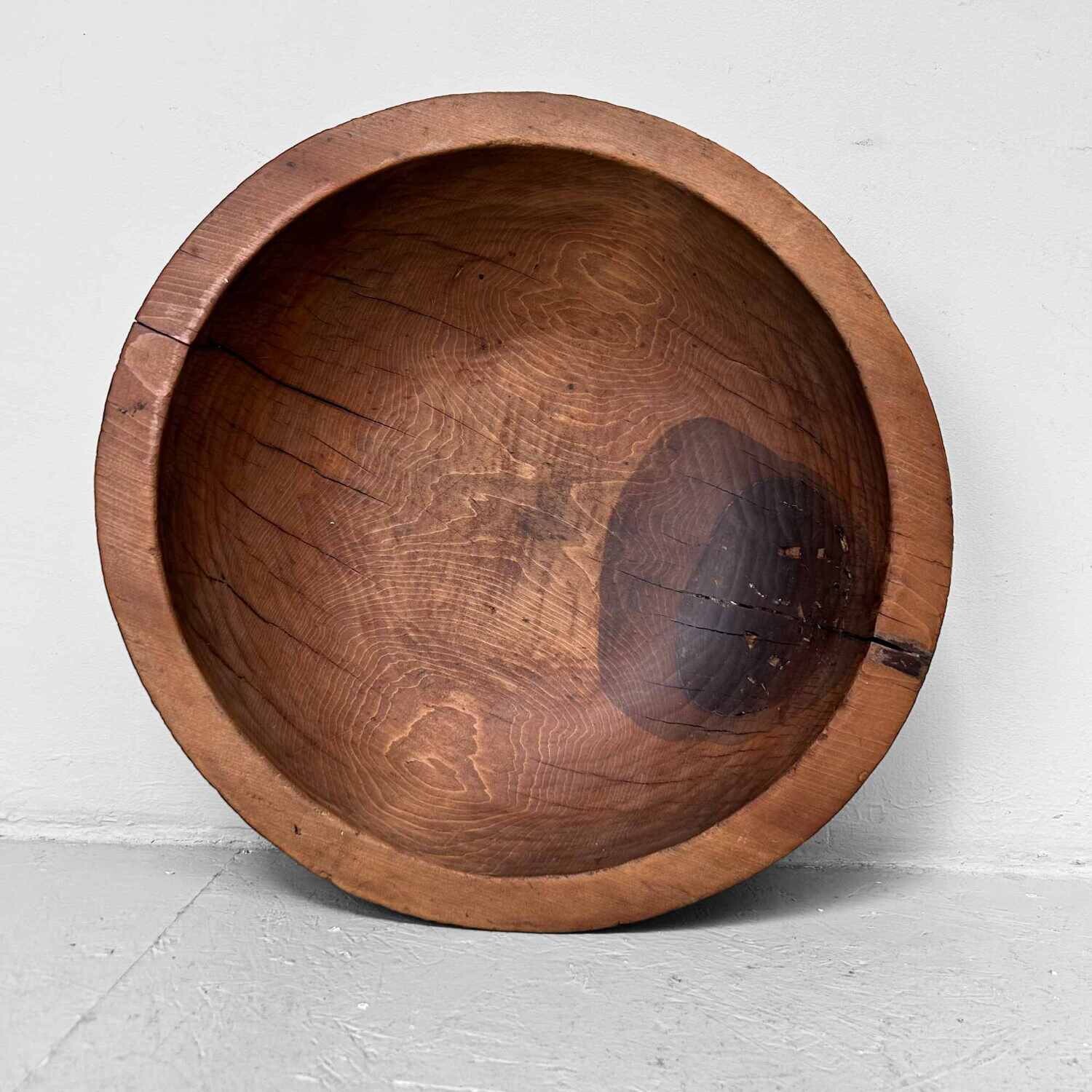 Wooden Dough Bowl, Japan, Meiji Period (1868-1912).