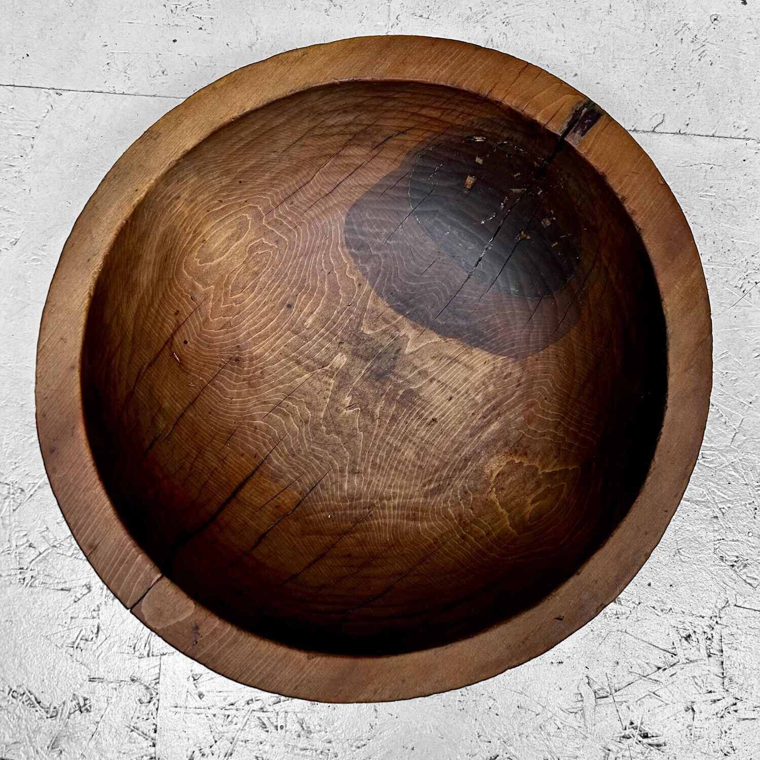 Wooden Dough Bowl, Japan, Meiji Period (1868-1912).