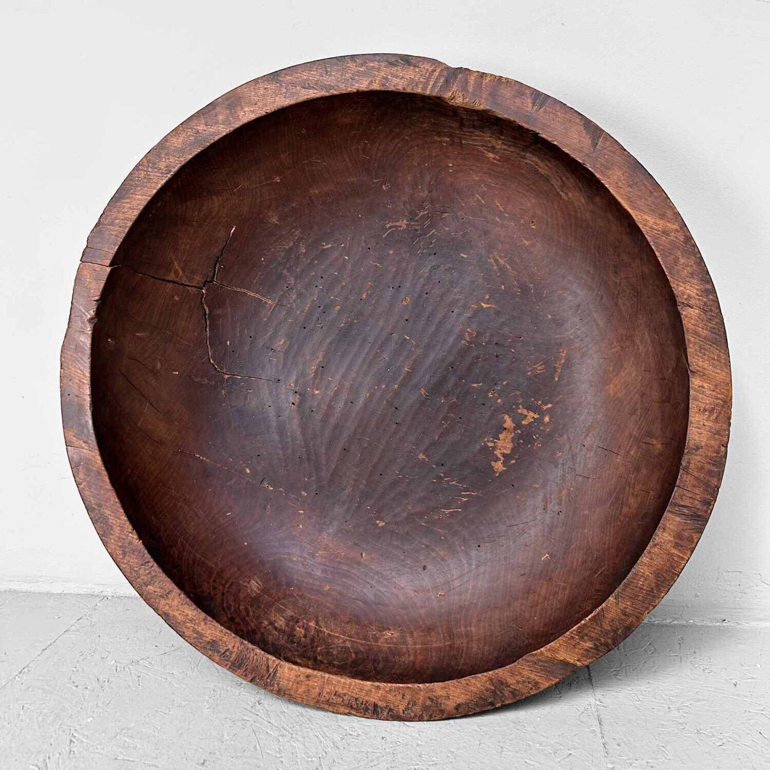 Wooden Dough Bowl, Japan, Meiji Period (1868-1912).