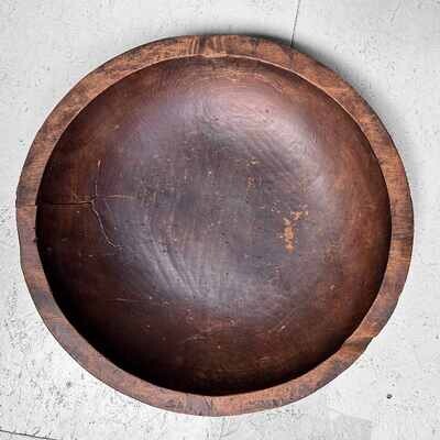 Wooden Dough Bowl, Japan, Meiji Period (1868-1912).
