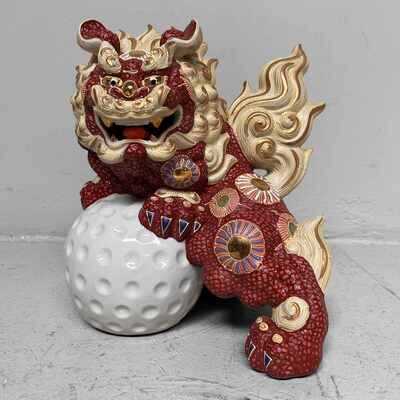 Japanese Shishi (獅子) Lion - Kutani ware Shōwa period