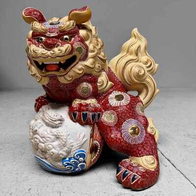 Japanse Shishi (獅子) Lion - Kutani ware, Shōwa-periode.