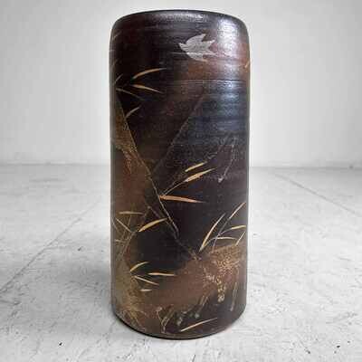 Japanese Mid Century Pottery Ceramic Vase from the 1970s