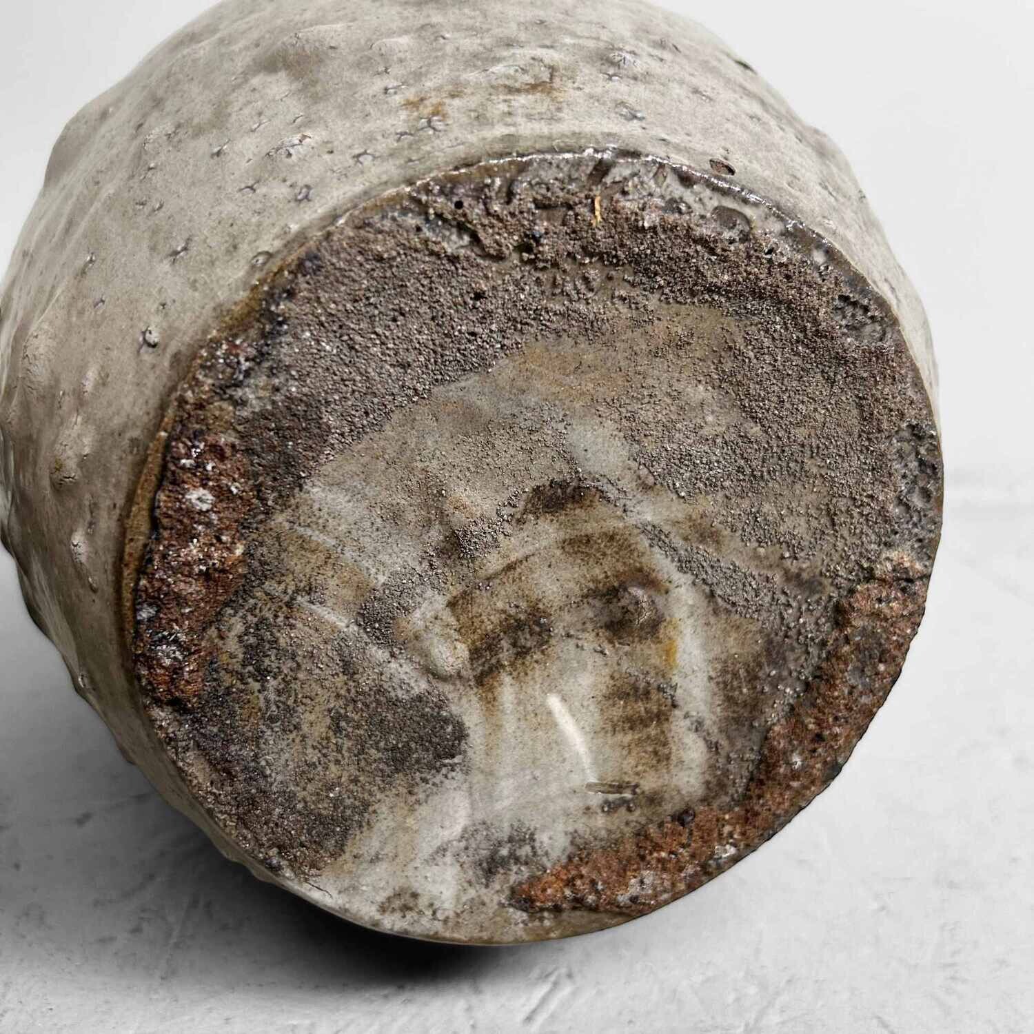 Set 'Wood Fired' Geglazuurde Keramieken Sakeflessen, Meiji, Japan