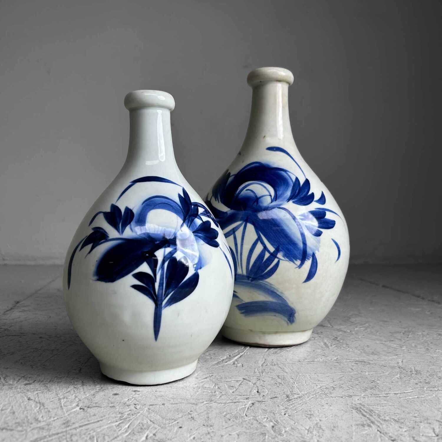 Set Porseleinen Tokkuri Sake Ko-Imari 古伊万里焼 Meiji Japan