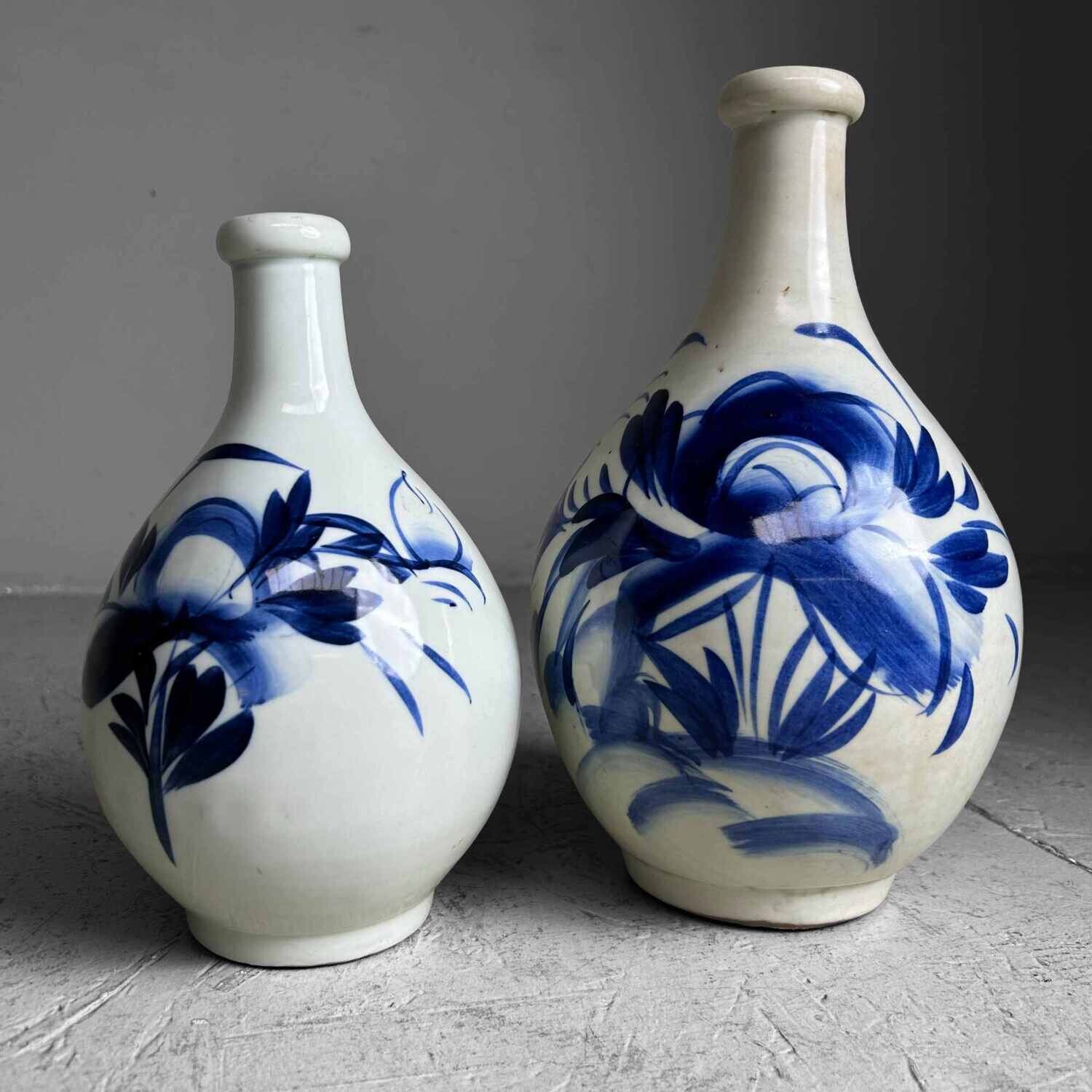 Set Porseleinen Tokkuri Sake Ko-Imari 古伊万里焼 Meiji Japan