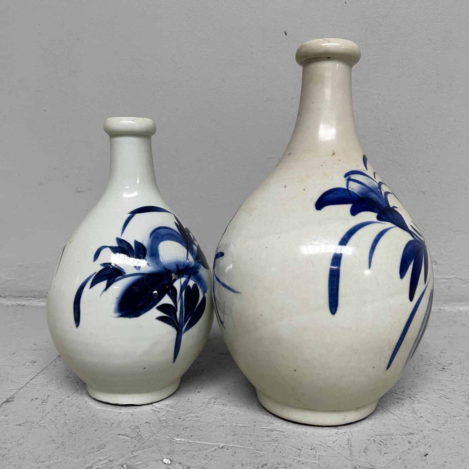 Set Porseleinen Tokkuri Sake Ko-Imari 古伊万里焼 Meiji Japan