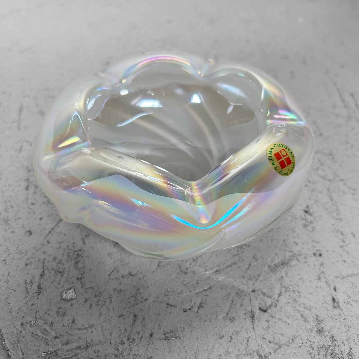 Tajima Crystal Mid Century Ashtray, Japan
