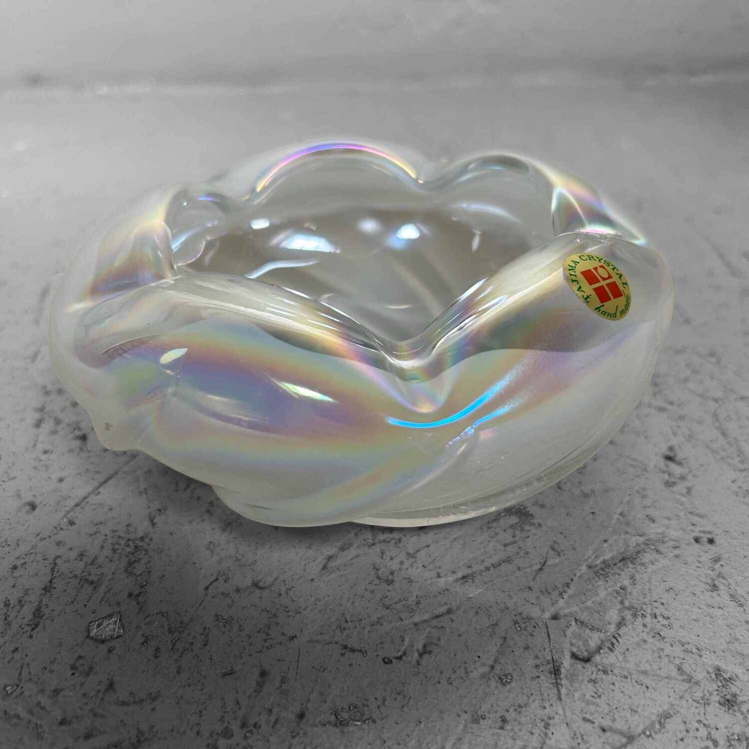 Tajima Crystal Mid Century Ashtray, Japan
