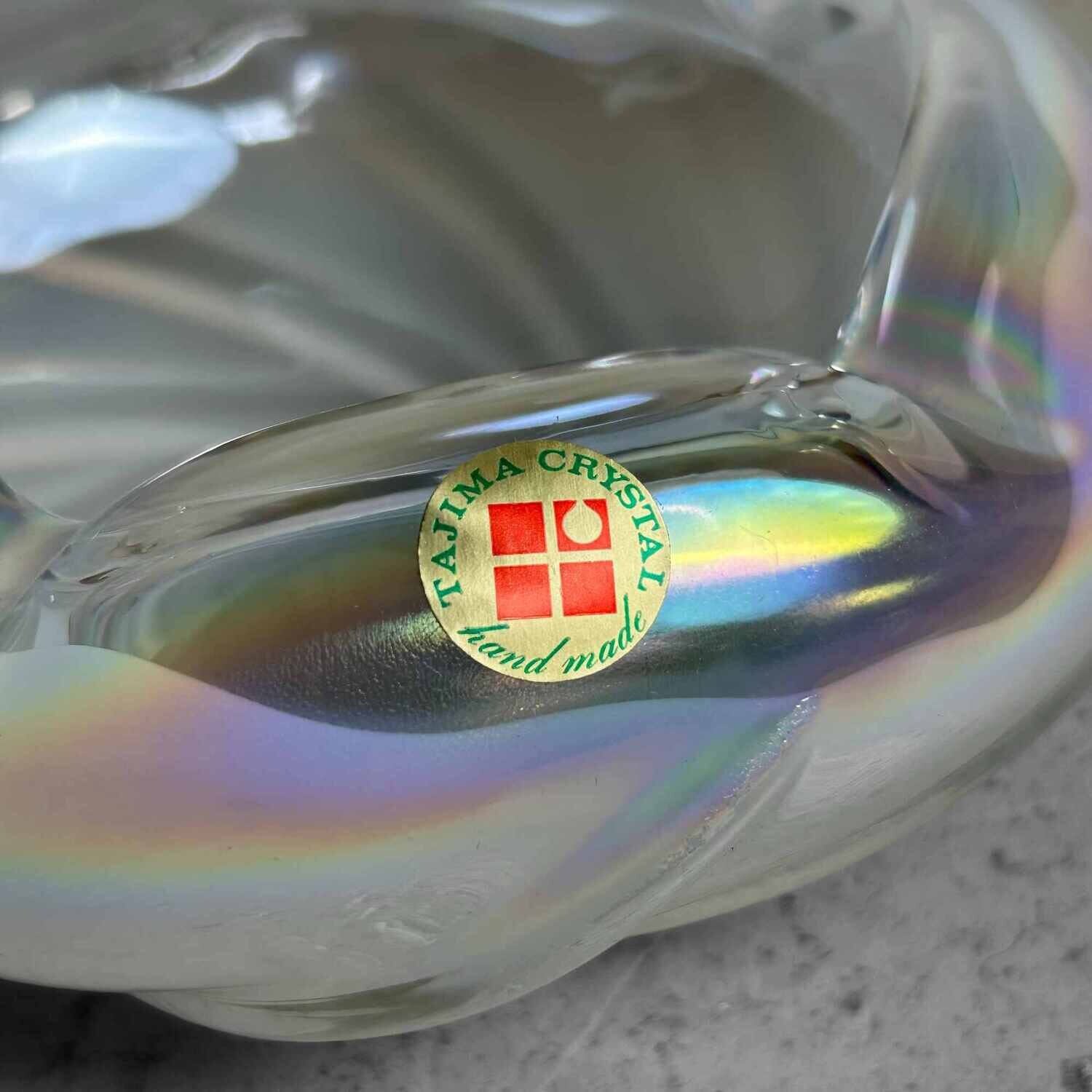 Tajima Crystal Mid Century Ashtray, Japan