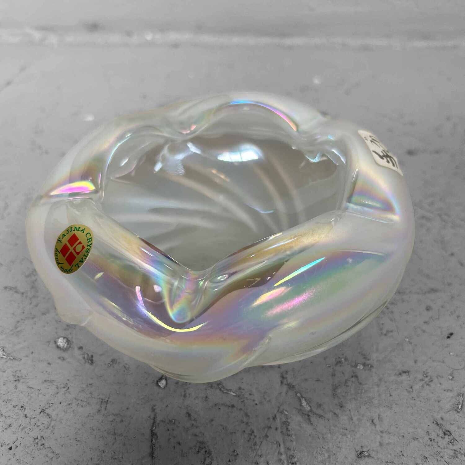 Tajima Crystal Mid Century Ashtray, Japan