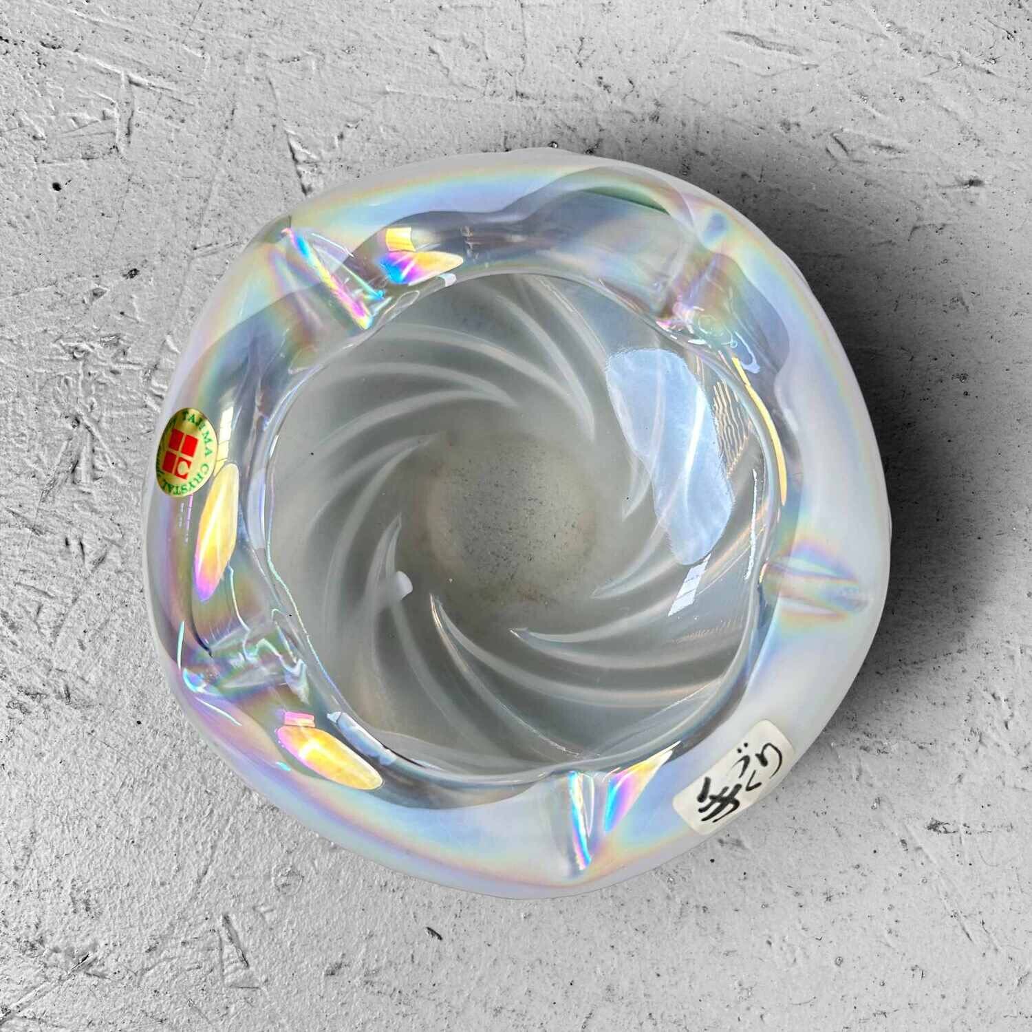 Tajima Crystal Mid Century Ashtray, Japan