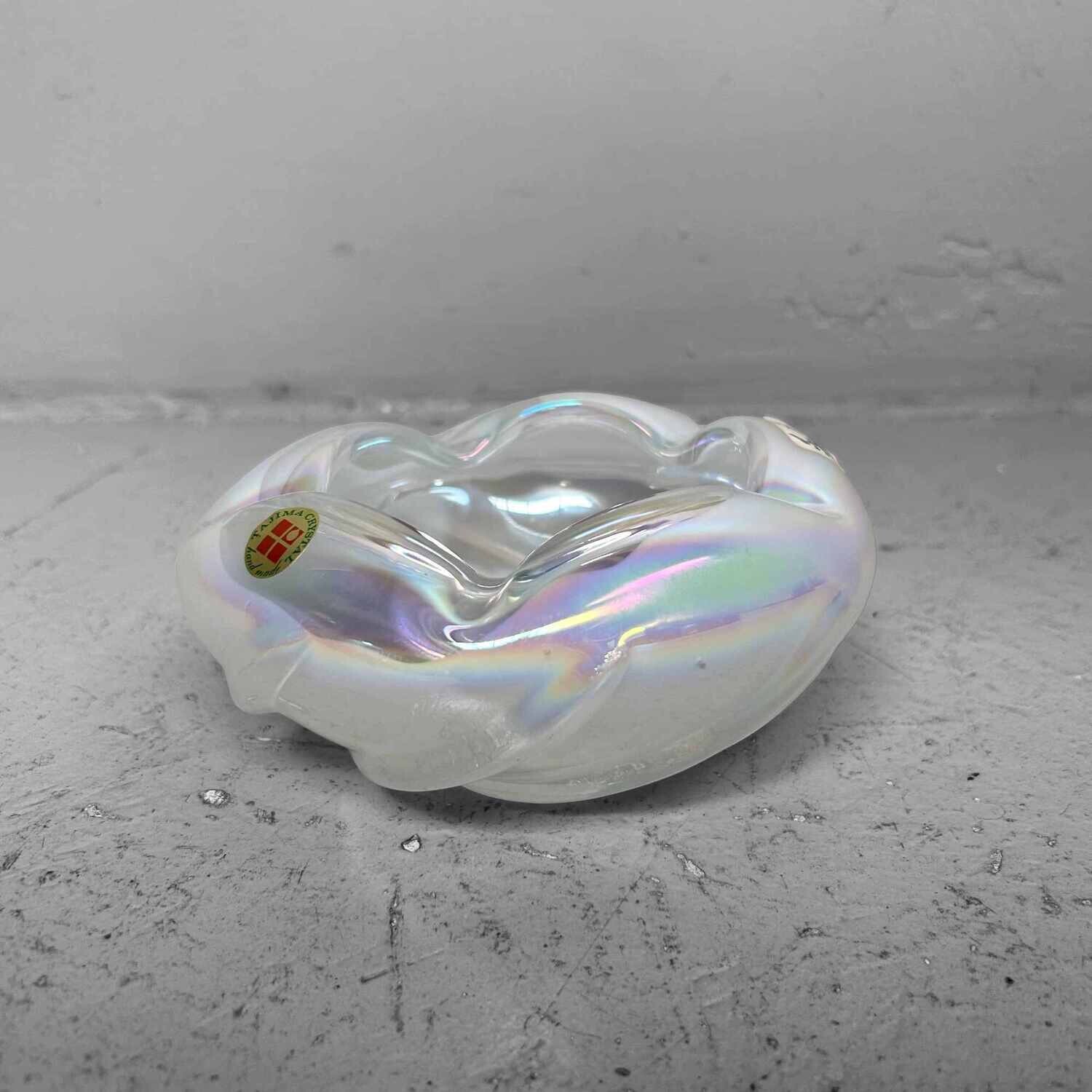 Tajima Crystal Mid Century Ashtray, Japan