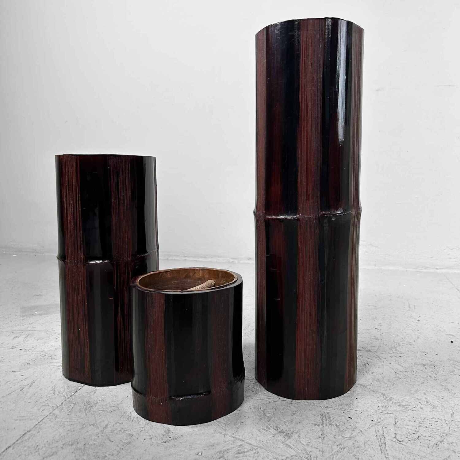 Mid Century Bamboo Ikebana Set , Circa 1950s, Japan