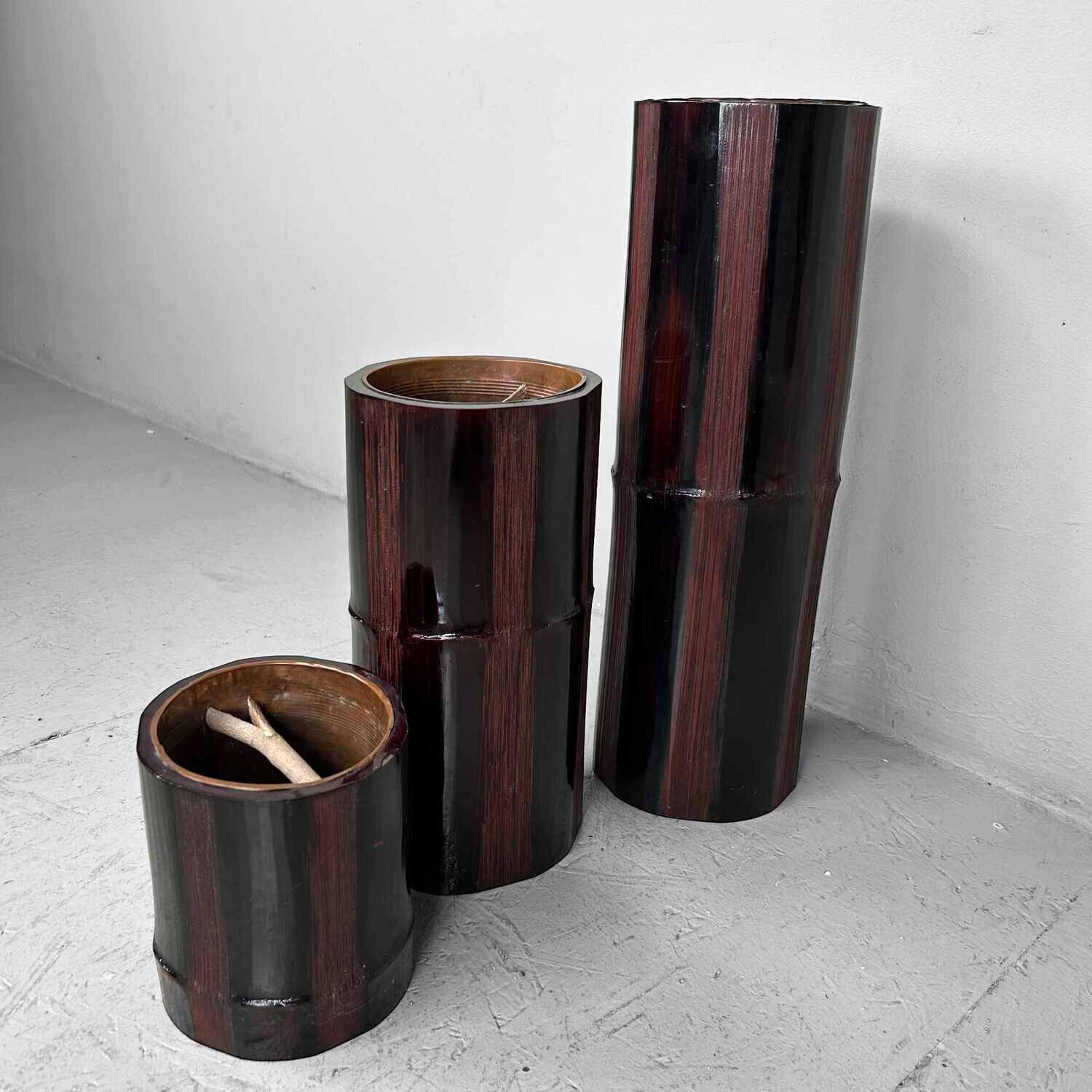 Mid Century Bamboo Ikebana Set , Circa 1950s, Japan