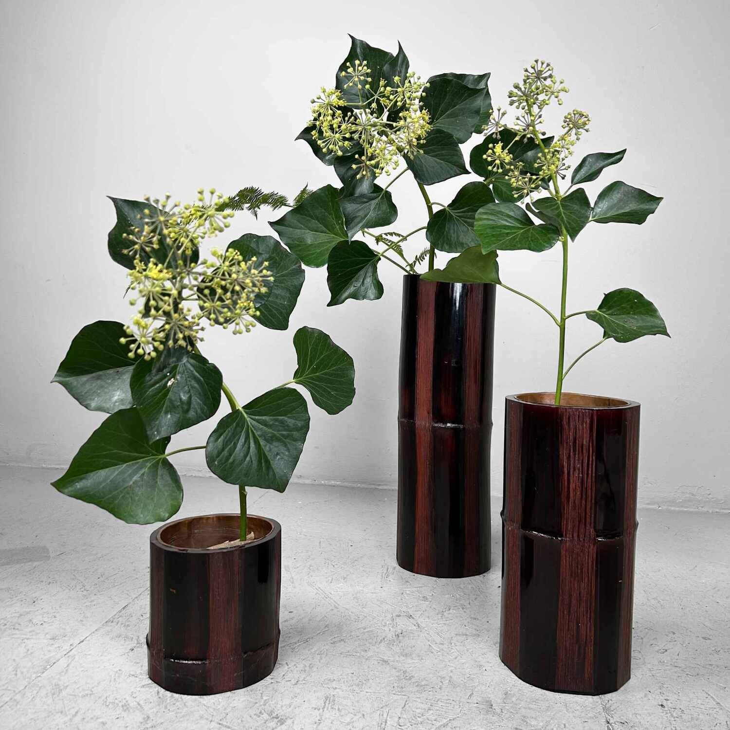 Mid Century Bamboo Ikebana Set , Circa 1950s, Japan
