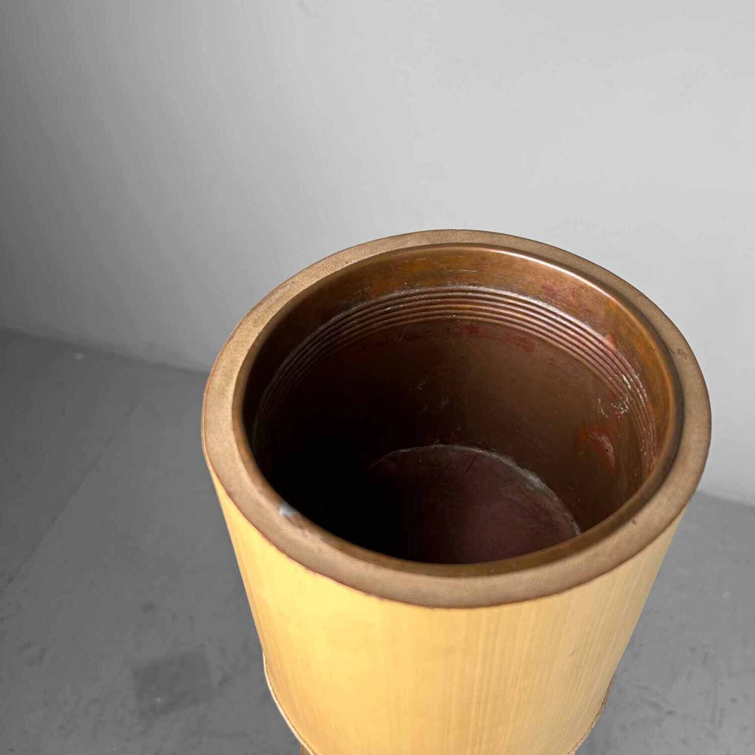 Mid Century Bamboo Ikebana 'San-Ju-Giri' Vase, Circa 1950s, Japan