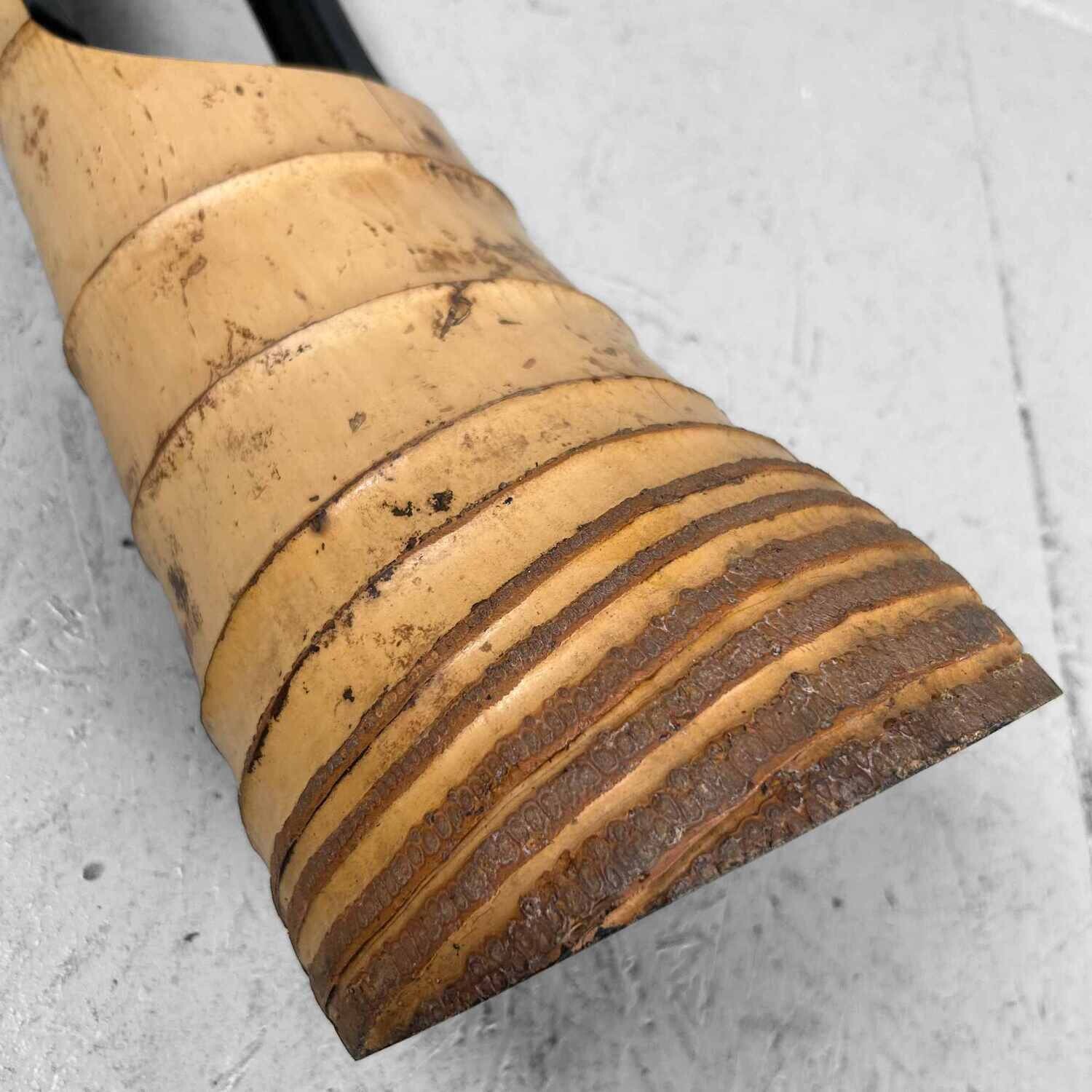 Mid Century Bamboo Ikebana 'Ni-Ju-Giri' Vase, Circa 1950s, Japan