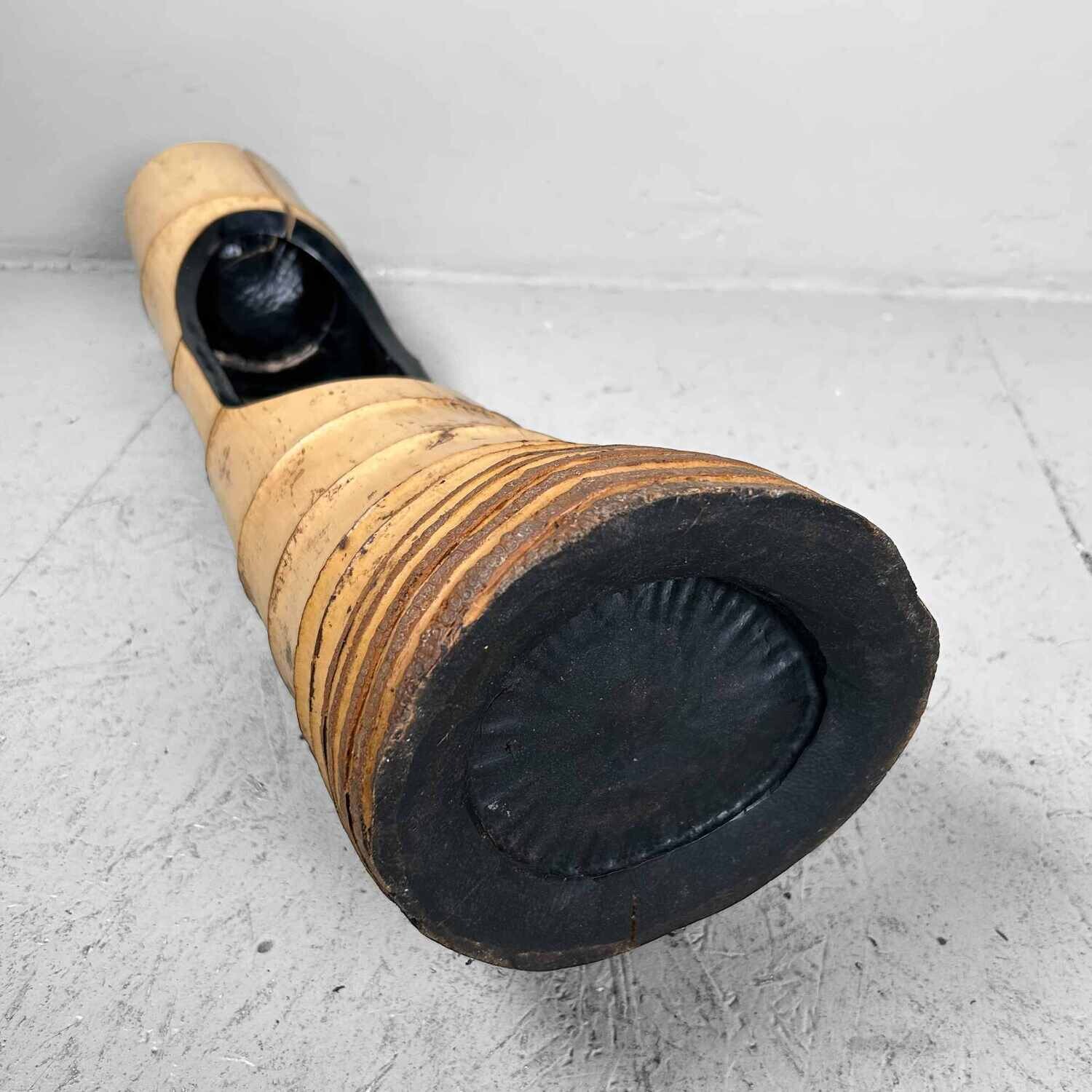 Mid Century Bamboo Ikebana 'Ni-Ju-Giri' Vase, Circa 1950s, Japan