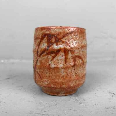 Japanese Geglazuurde Yunomi 湯のみ Shino Keramiek Matcha/Tea Bowl