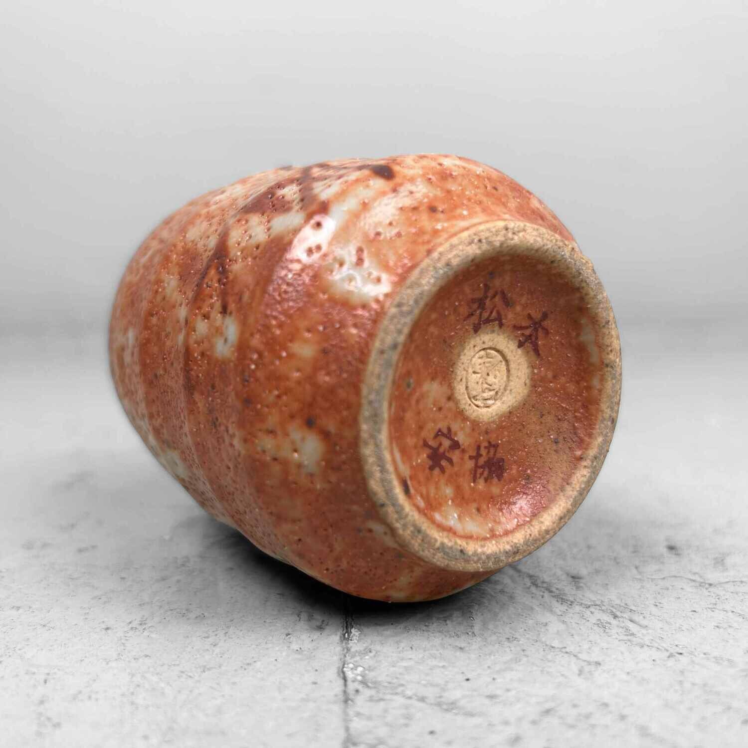 Japanese Glazed Yunomi 湯のみ Shino ware Ceramic Matcha/Tea Bowl