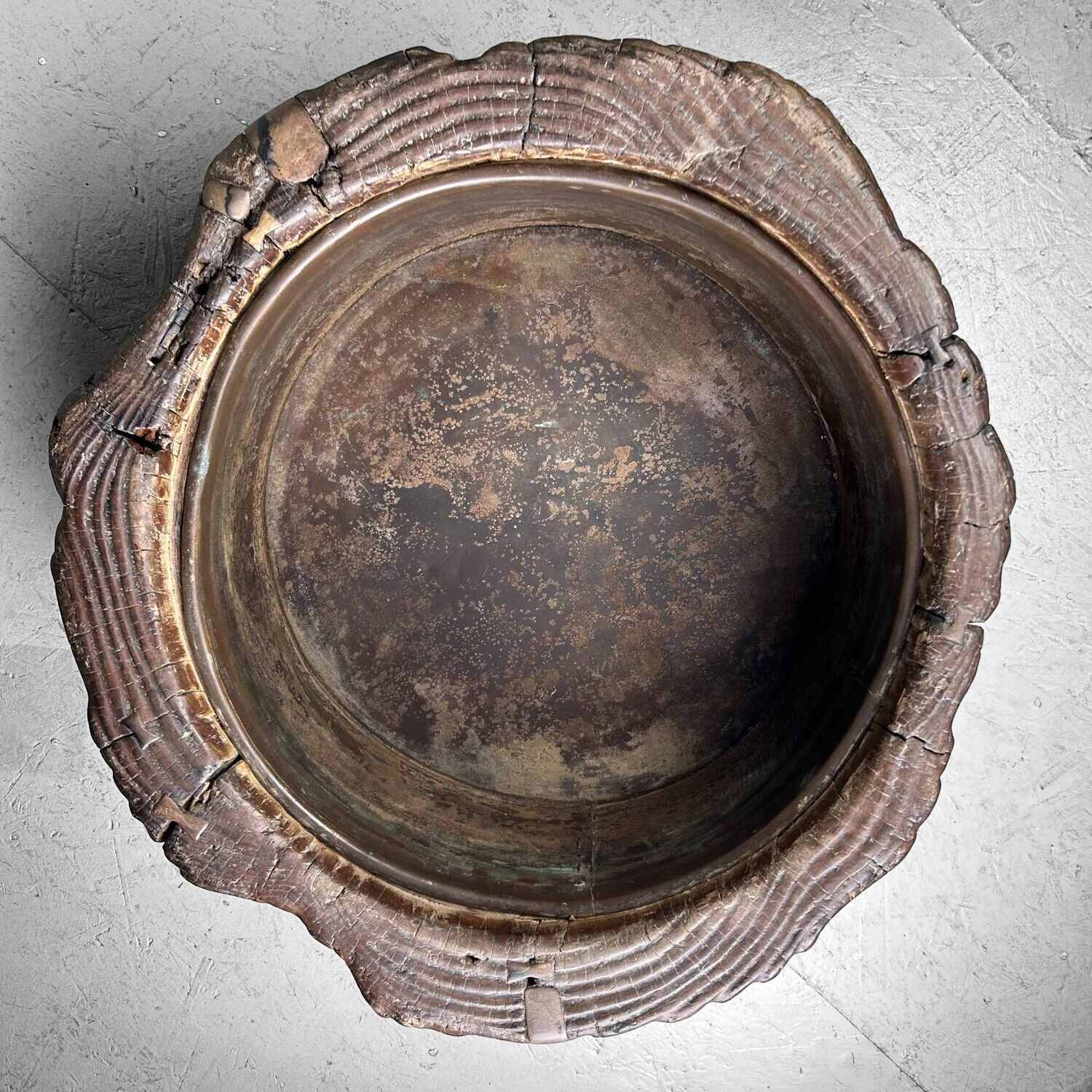 Unieke Boomstam Hibachi 火鉢  Japan - Meiji periode (1868-1912)