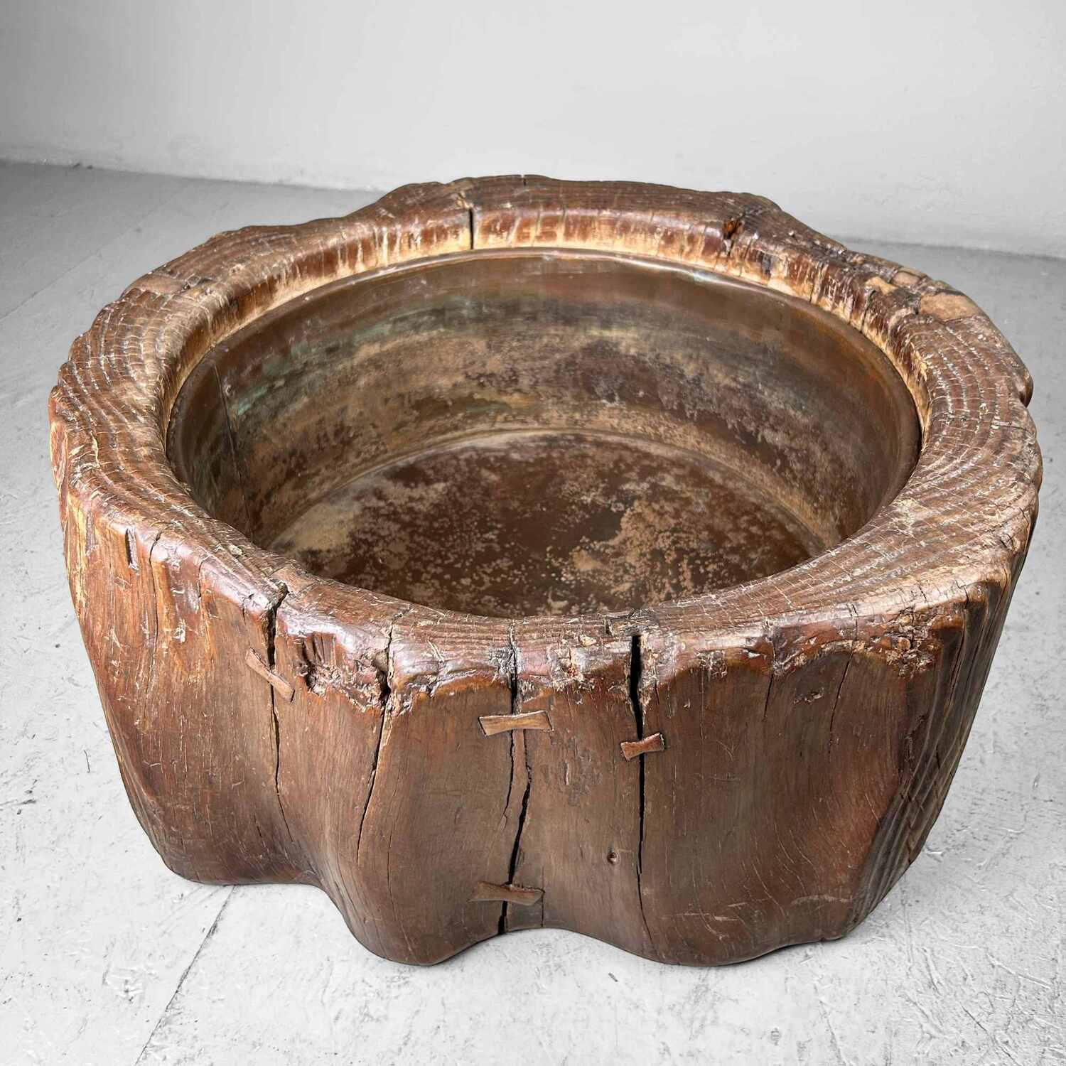 Unieke Boomstam Hibachi 火鉢  Japan - Meiji periode (1868-1912)