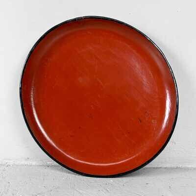Wooden Urushi Tray from Japan, Meiji Period (1868-1912)