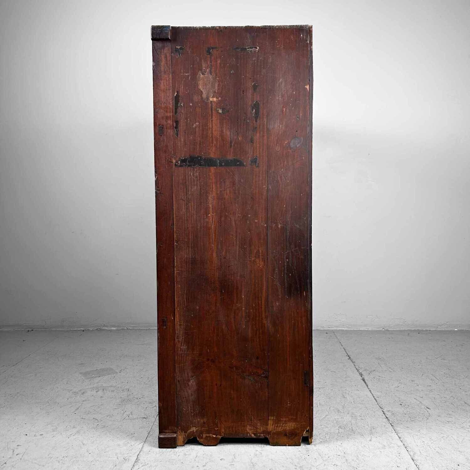 Traditional Japanese Tansu Storage Cabinet, Meiji Period.