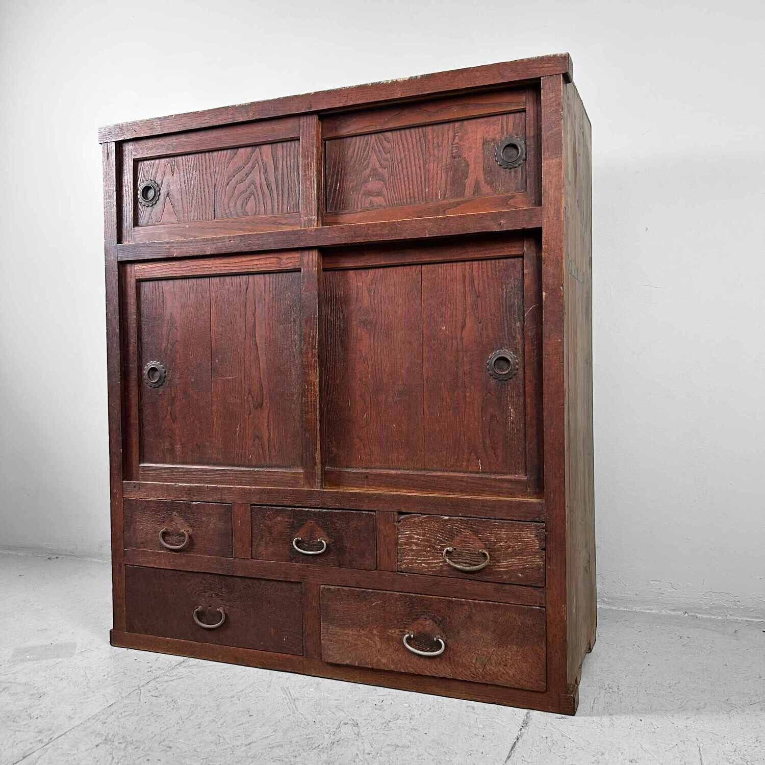 Traditionele Japanse Tansu Opbergmeubel Meiji-periode.