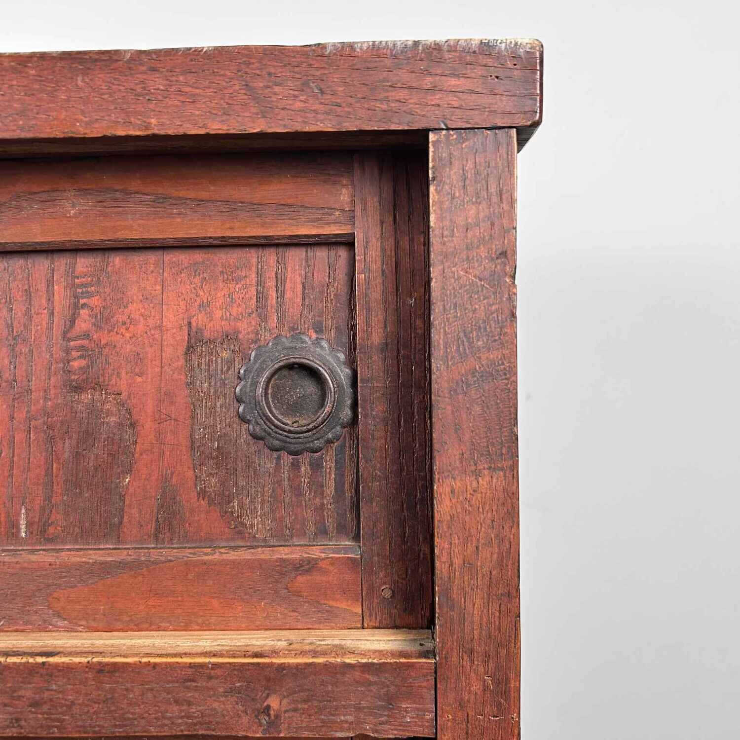 Traditional Japanese Tansu Storage Cabinet, Meiji Period.