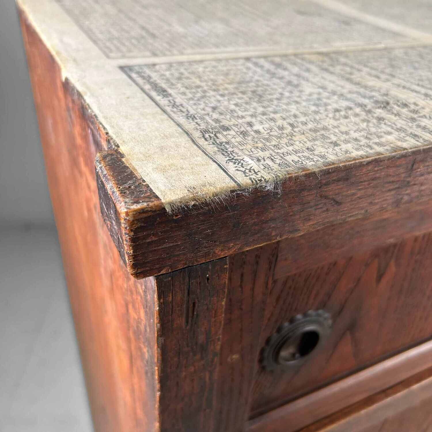 Traditional Japanese Tansu Storage Cabinet, Meiji Period.