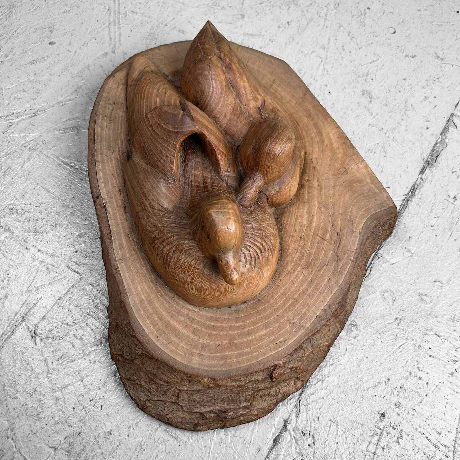 Japans Houtsnijwerk 'Watervogels', jaren '40.