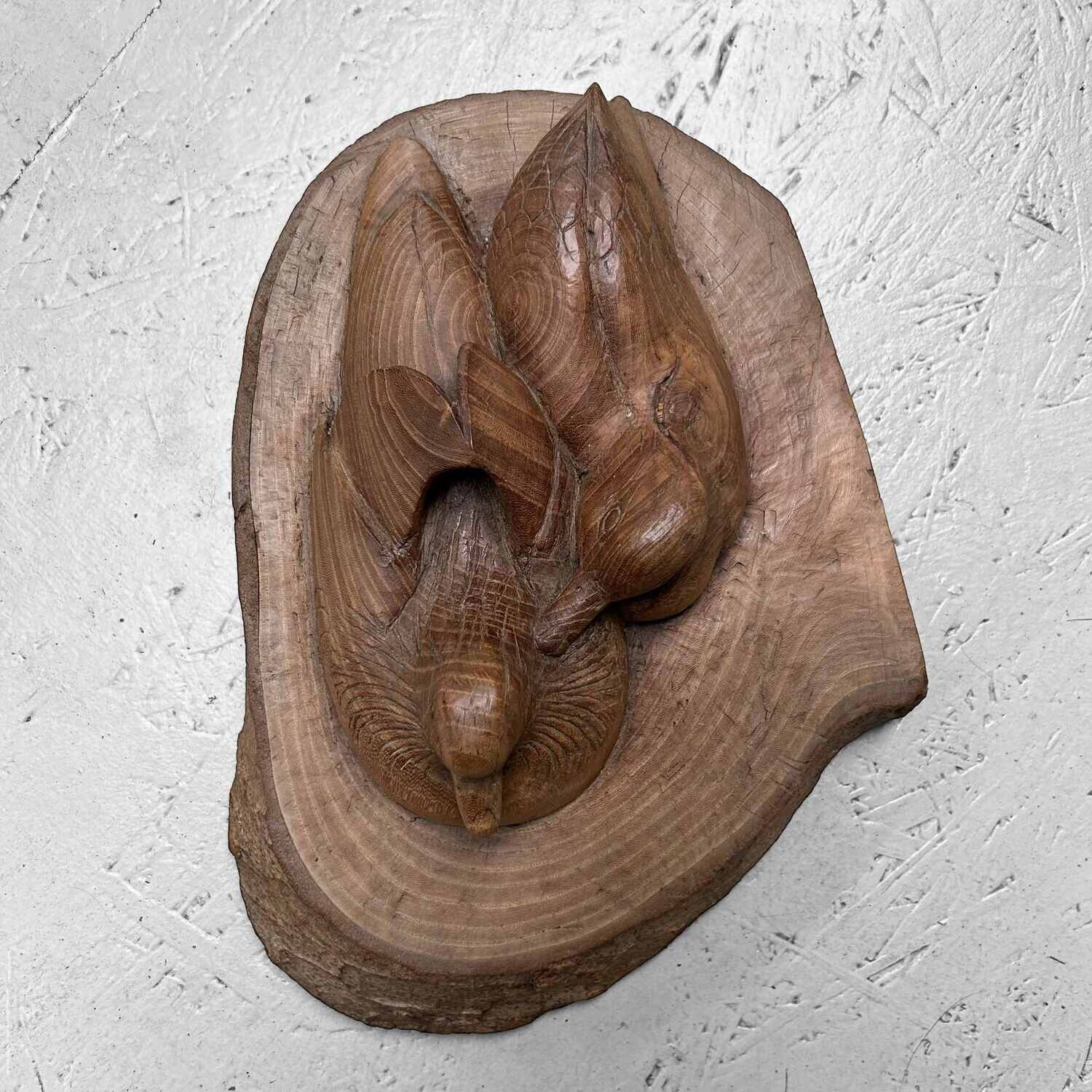 Japans Houtsnijwerk 'Watervogels', jaren '40.