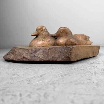 Japans Houtsnijwerk 'Watervogels', jaren '40.