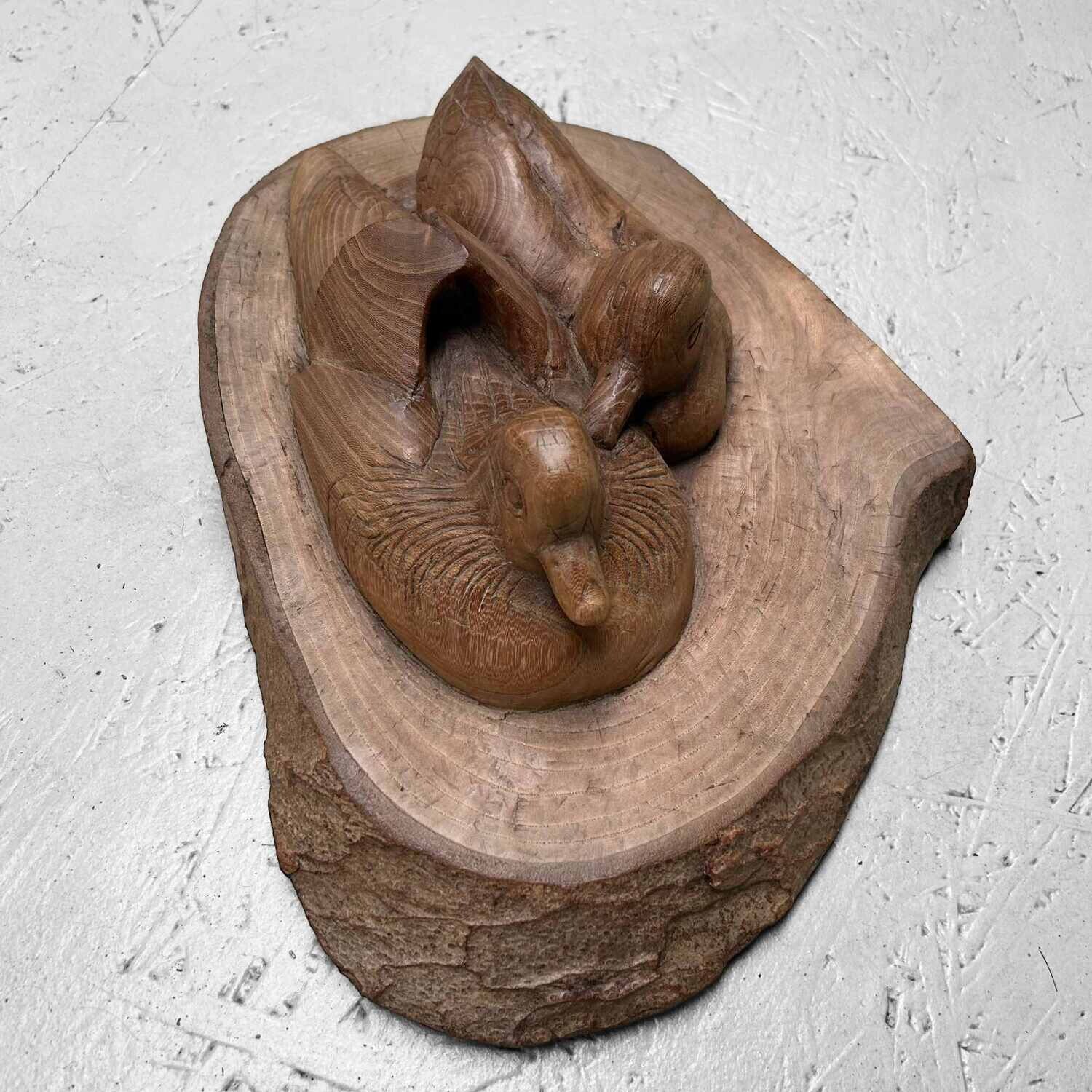 Japans Houtsnijwerk 'Watervogels', jaren '40.