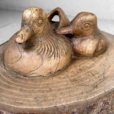 Japanese Woodcarving 'Waterfowl,' jaren '40.