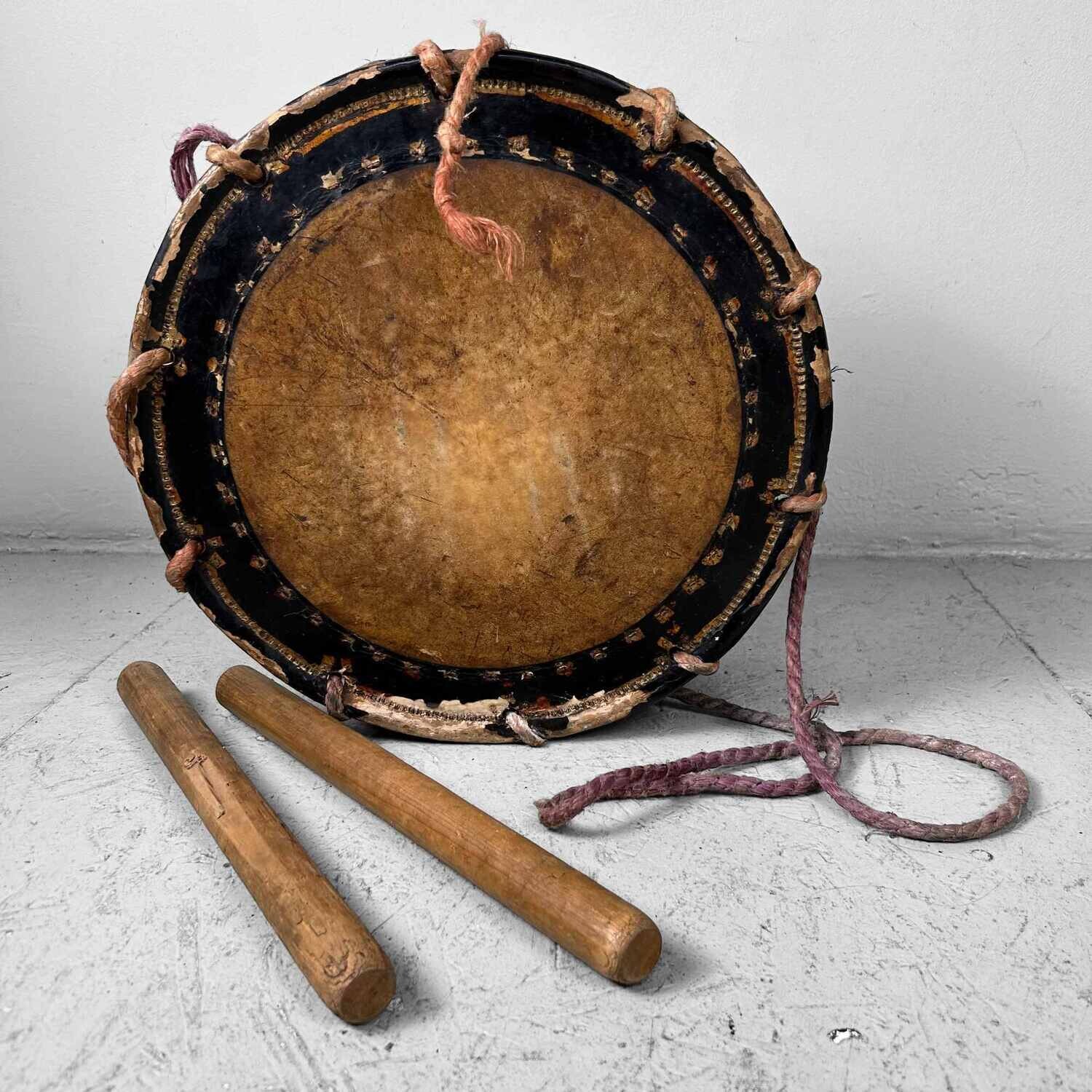 Antieke Japanse Drum Shime-daiko (締め太鼓), Meiji periode Antieke Japanse Drum Shime-daiko (締め太鼓), Meiji periode