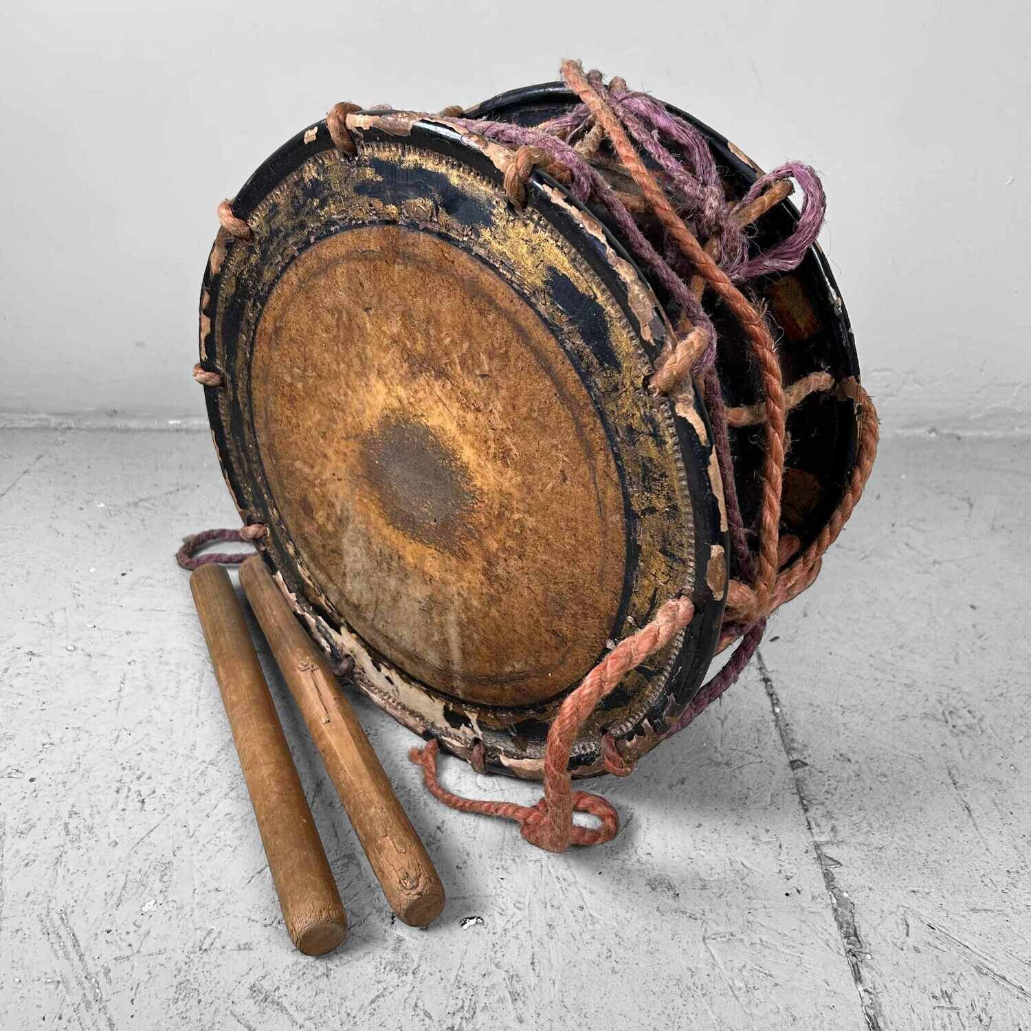 Antieke Japanse Drum Shime-daiko (締め太鼓), Meiji periode Antieke Japanse Drum Shime-daiko (締め太鼓), Meiji periode
