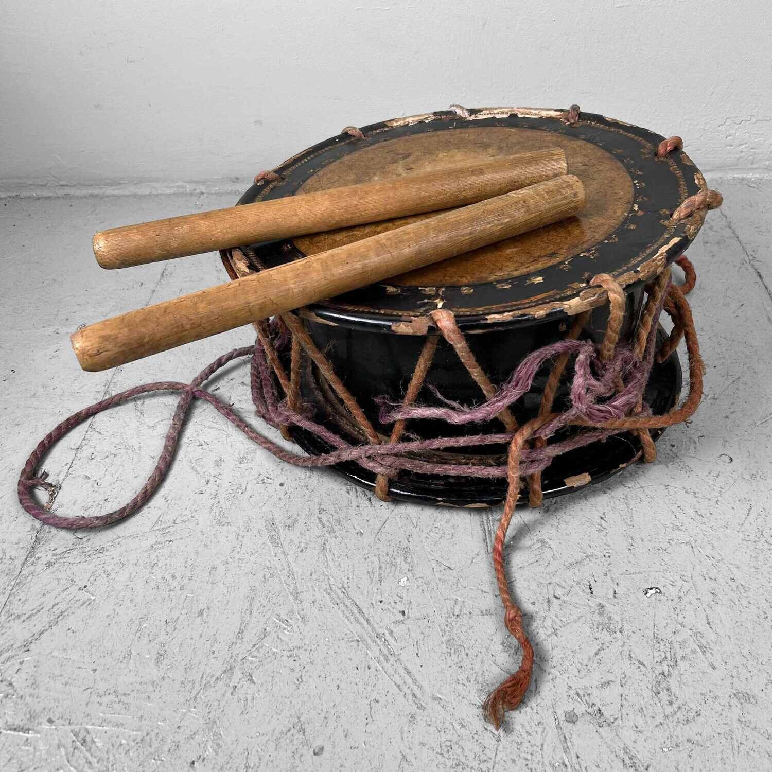 Antieke Japanse Drum Shime-daiko (締め太鼓), Meiji periode Antieke Japanse Drum Shime-daiko (締め太鼓), Meiji periode