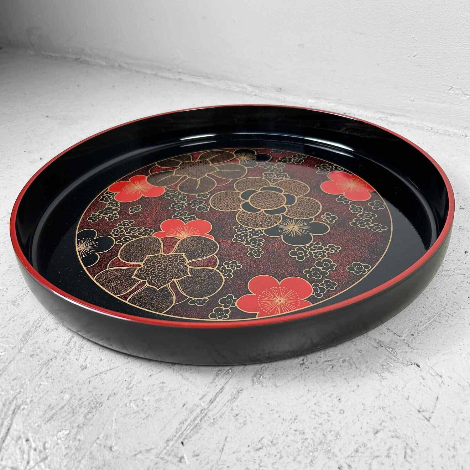 Floral Lacquer Tray, Shōwa Period, Japan.