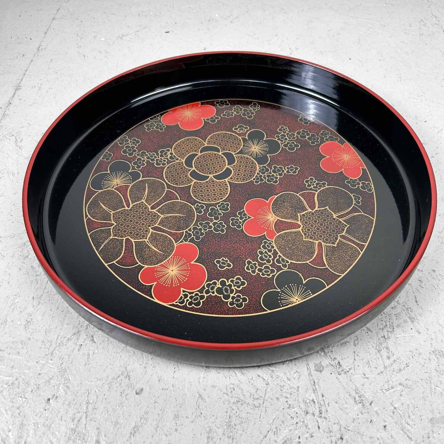 Floral Lacquer Tray, Shōwa Period, Japan.