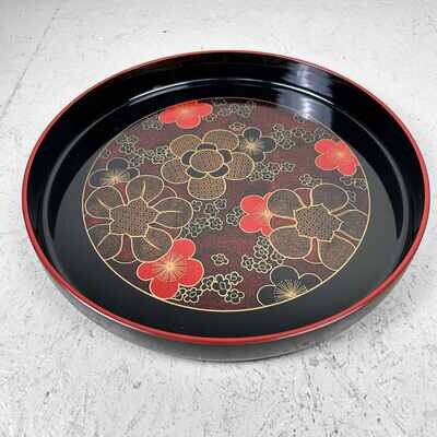 Floral Lacquer Tray, Shōwa Period, Japan.
