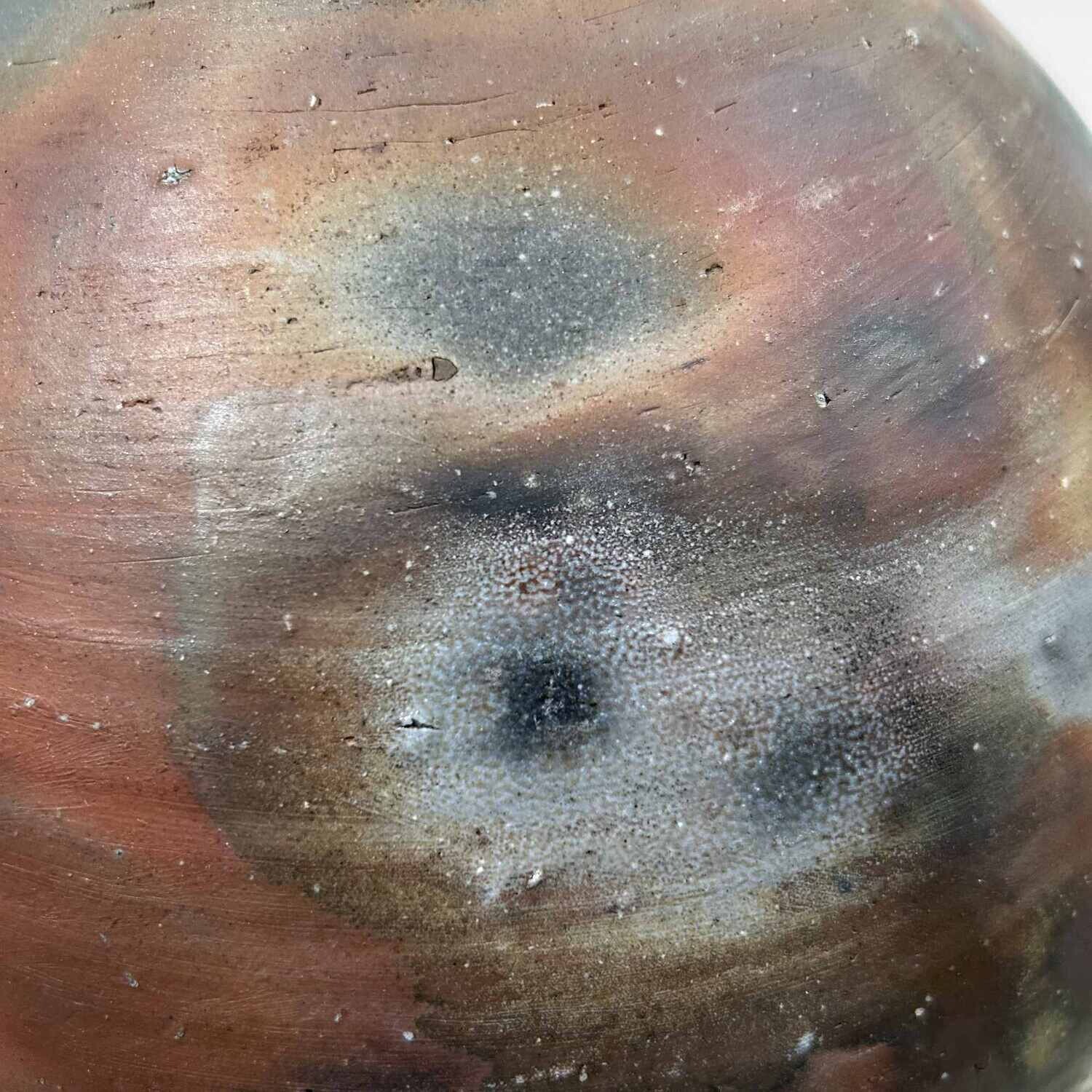 Earthenware Bizen-Yaki (備前焼) Tsubo, 1920s, Japan.