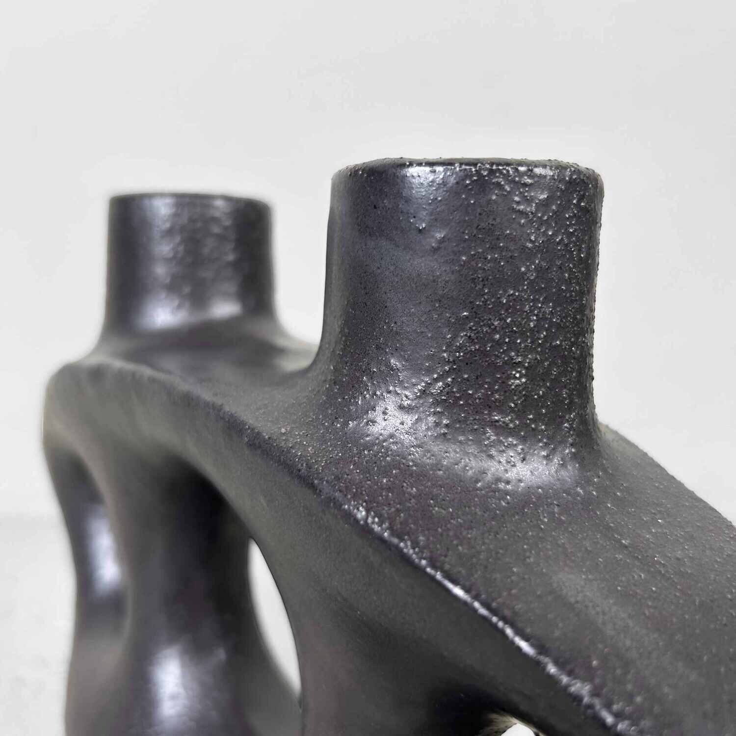 Modernistische Japanse Seizanyaki (清山焼) Ikebana Bloemenvaas, jaren '60.