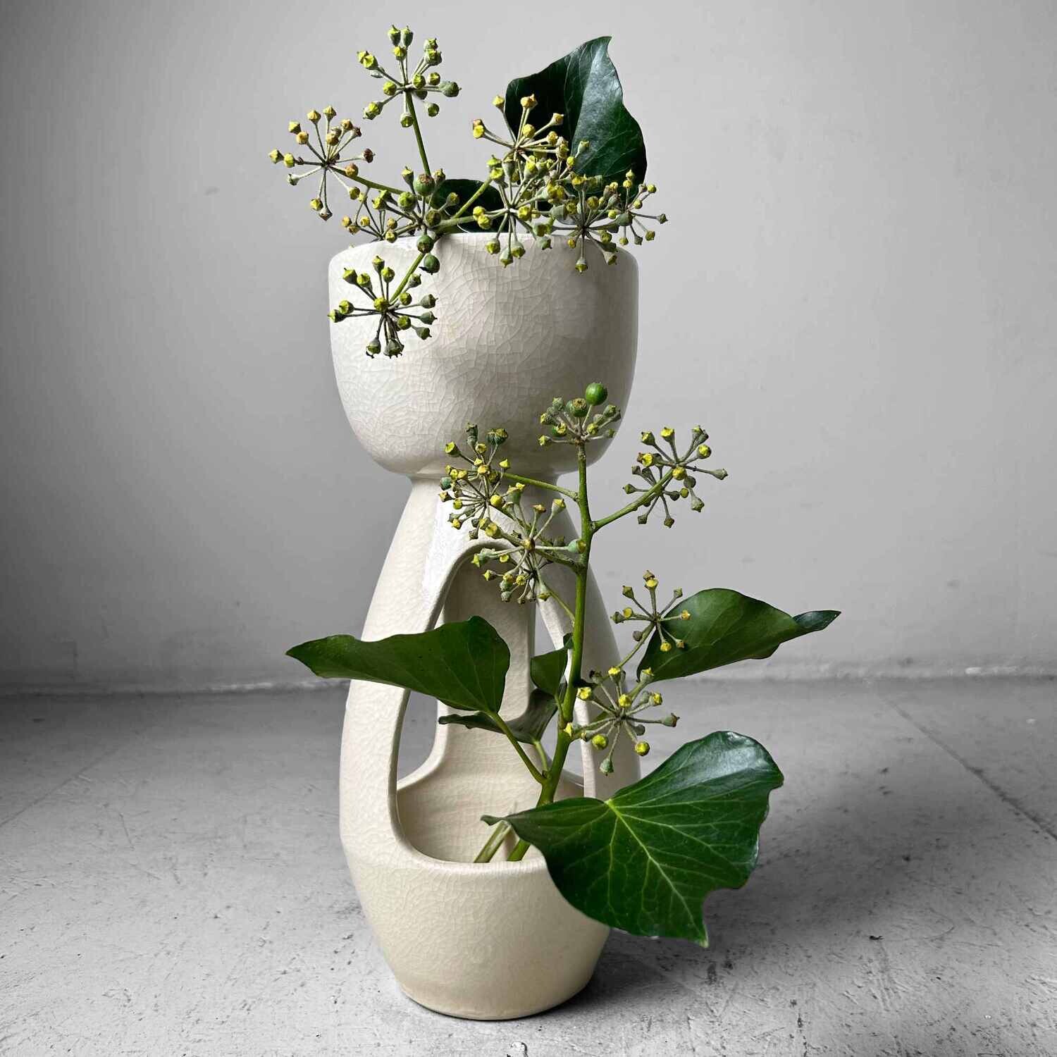 Vintage Keramieken Ikebana 生花 Bloemenvaas, jaren '80. Vintage Keramieken Ikebana 生花 Bloemenvaas, jaren '80.