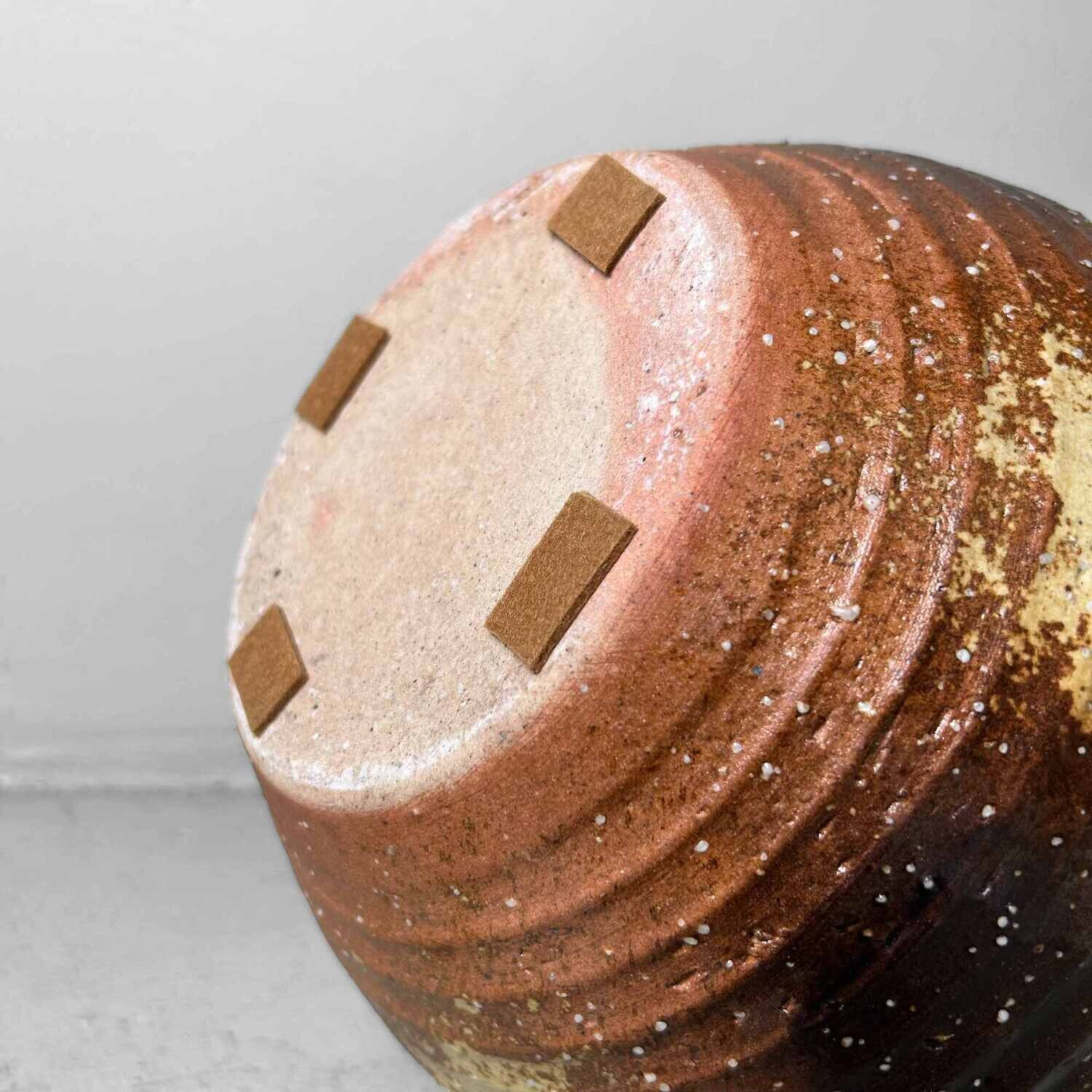 Grote Japanse Keramieken Shigaraki Rokkoyō Theepot, jaren '70.